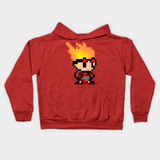 pixelated chandra Kids Hoodie